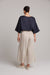 back with elastic waist linen crop wide leg trousers studio eb&ive