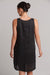 ladies women black linen midi dress studio by eb&ive