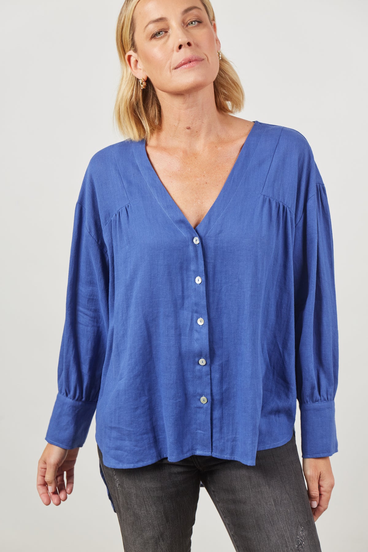 Azure Blue Panorama Blouse by isle of Mine