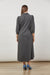 Back view of Ladies Urban Maxi Dress in Ash Grey from Isle of Mine 3/4 sleeves. 