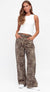 Ladies Animal Instinct Wide Leg Leopard Print Jeans by Paper Heart Denim.