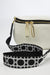 Kensington Cross Body Bag w Pattern Strap