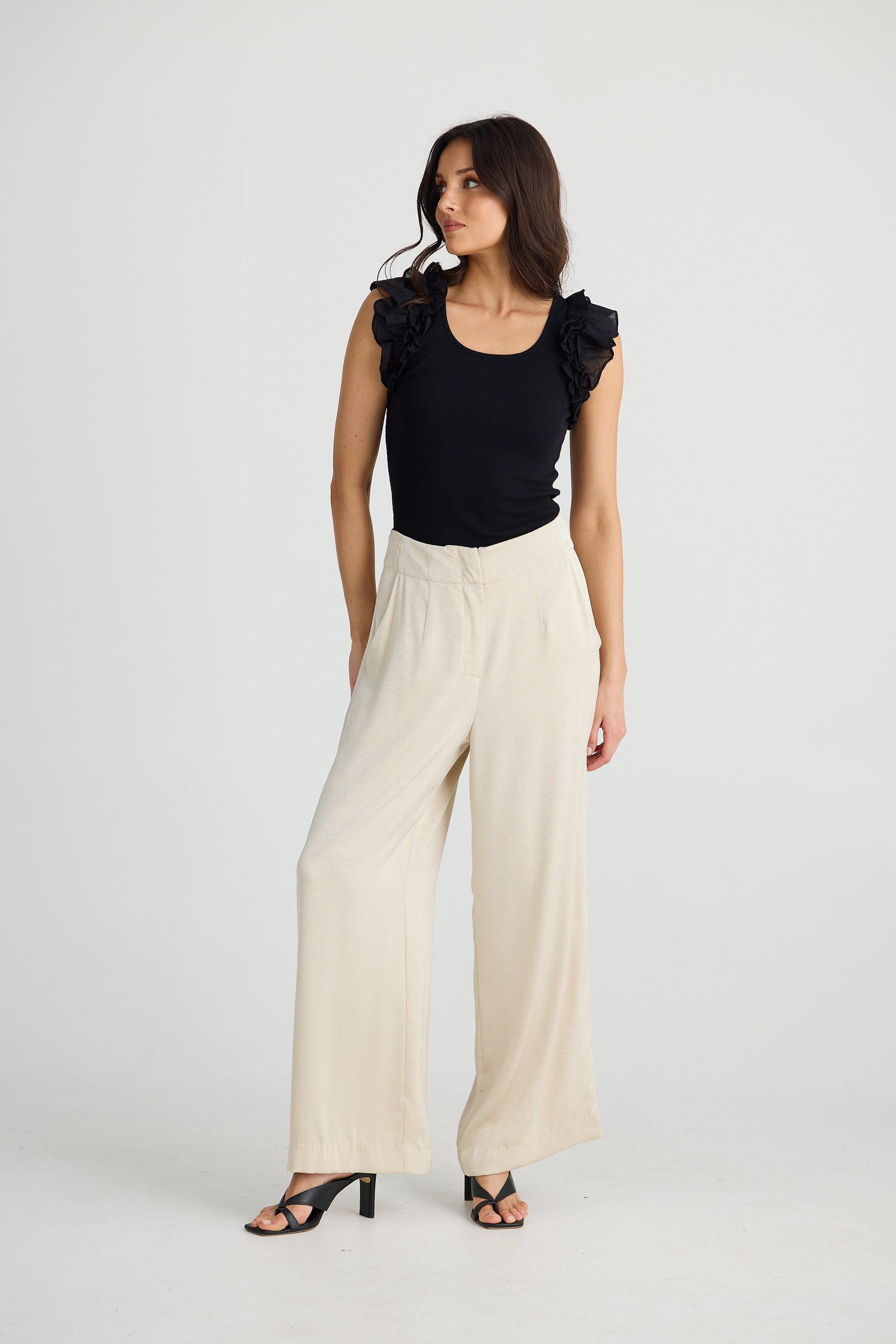 Dana Pant – Crinkle Satin