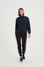 Jumper Sweater in Midnight Navy Blue with Seam Detail