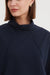 Ladies Women Midnight Navy Blue Seam Detail Top up Close