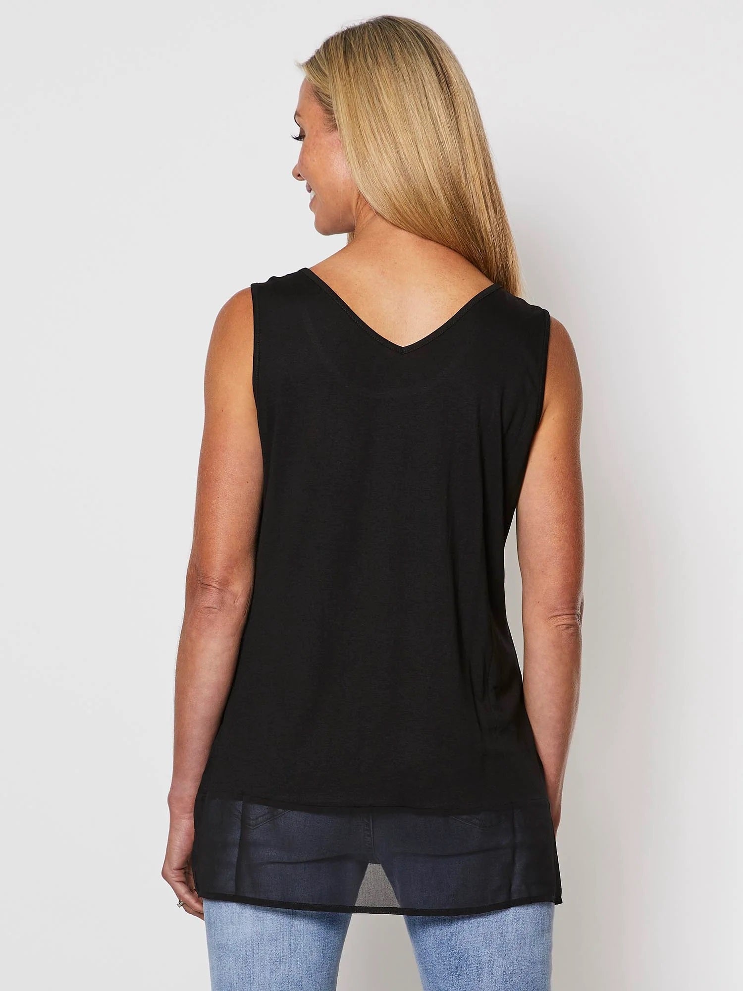 Reversible Georgette Hem Tank