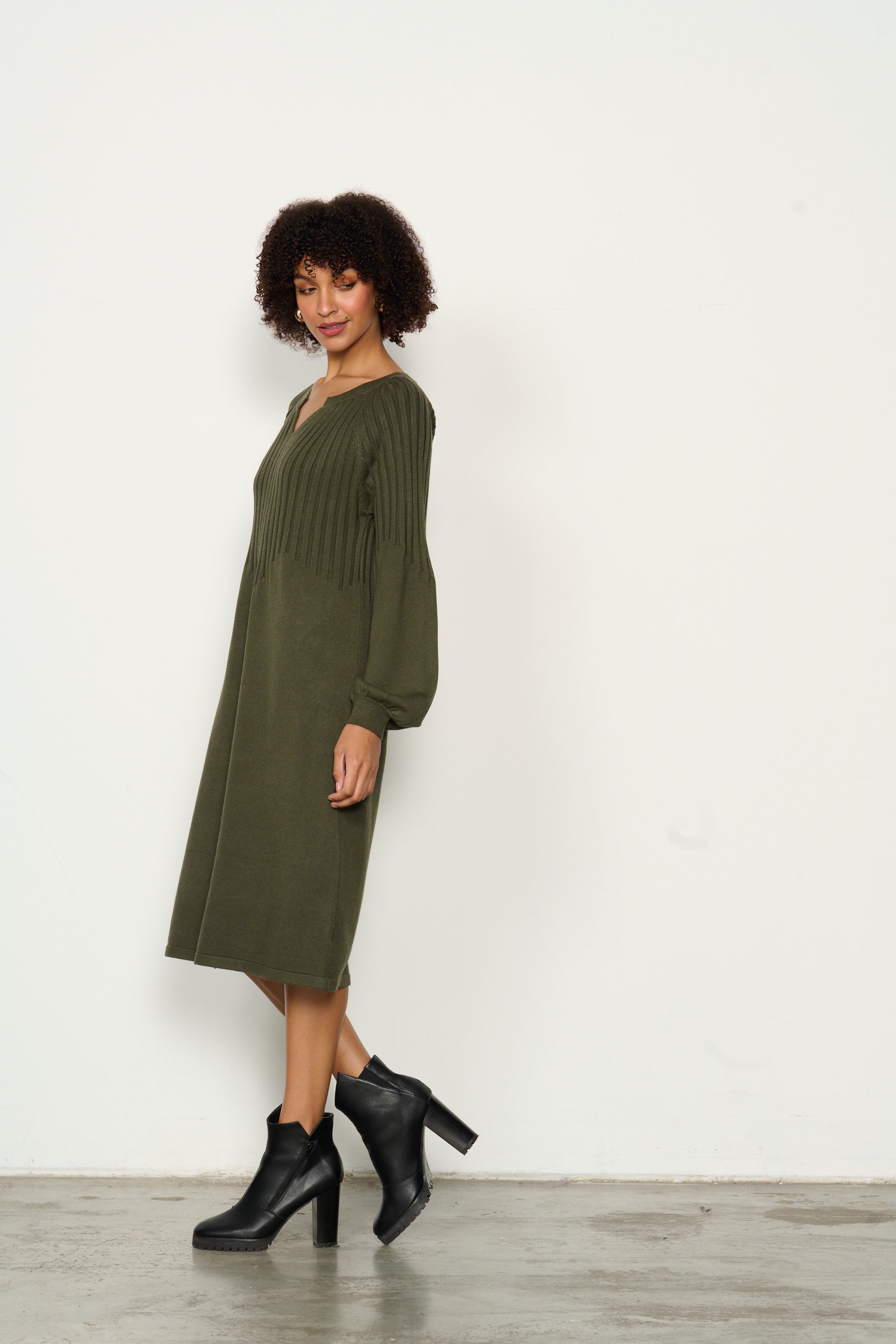 Half Rib Knit Dress