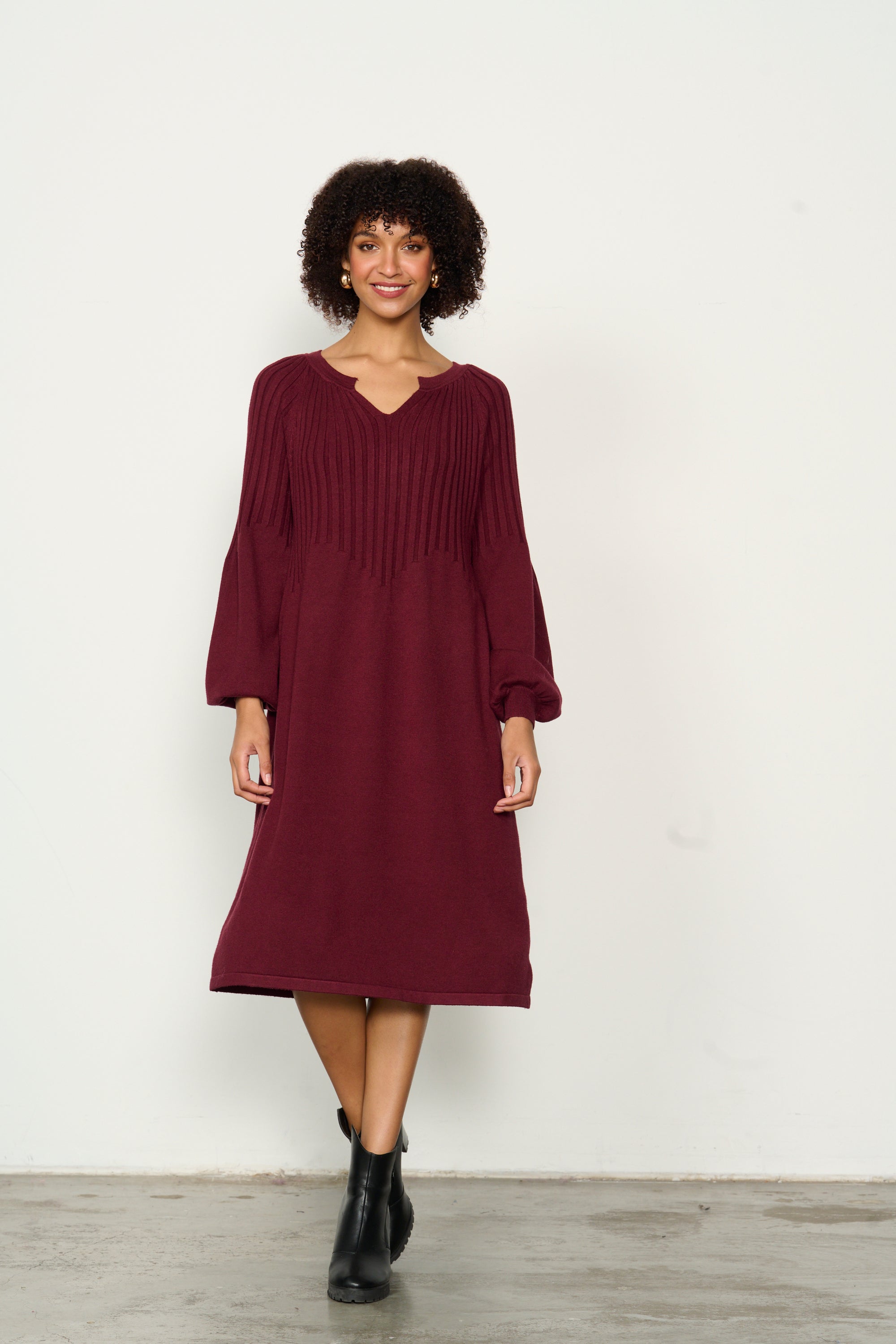 Half Rib Knit Dress