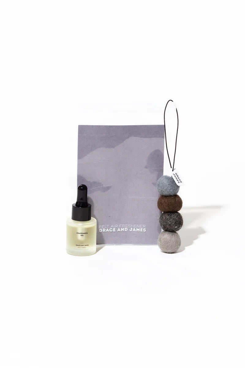 Casablanca Bare Felt Hanger Air Freshener Diffuser by Grace & James for your cupboard, linen or car.