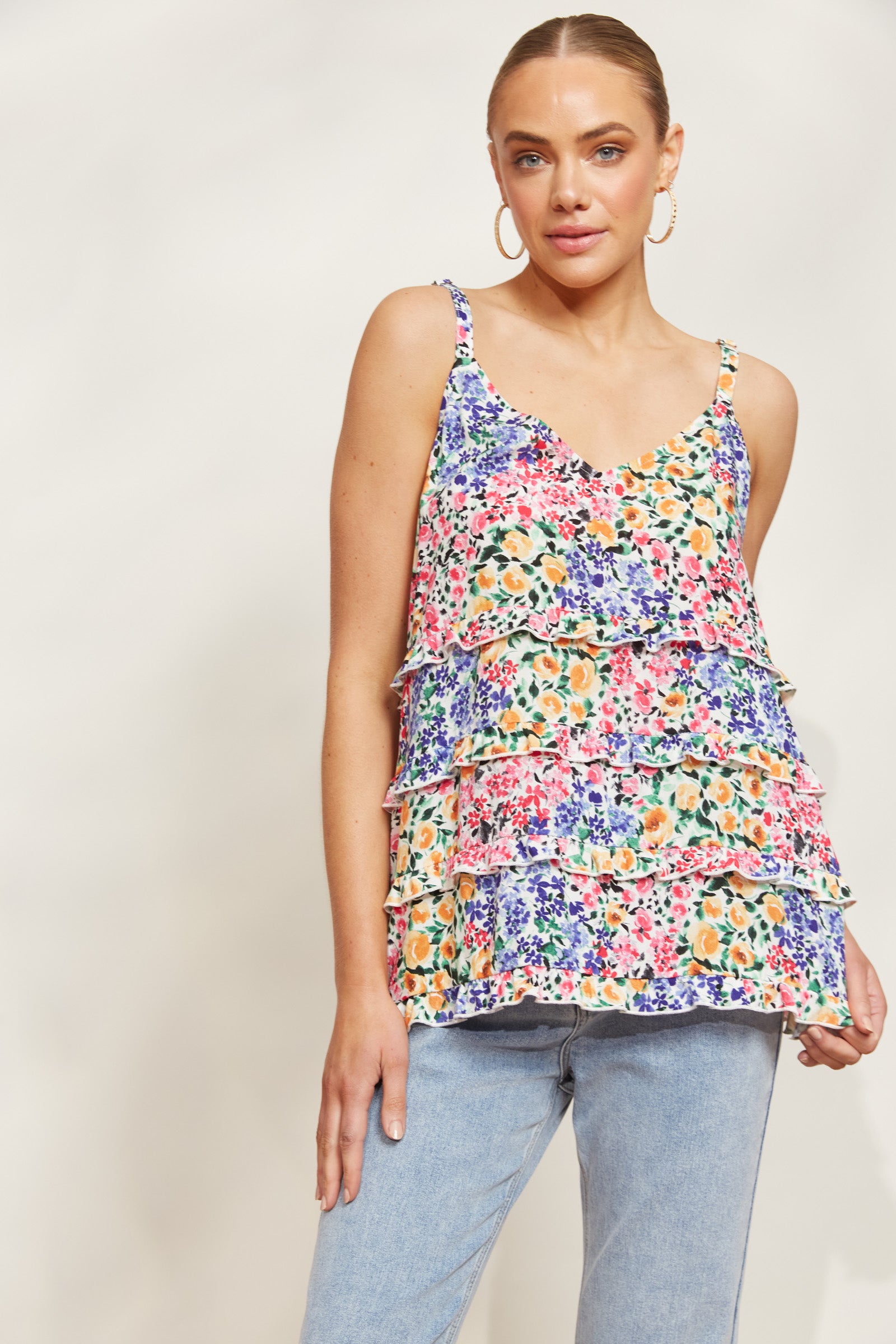 La Mer Frill Tank Top