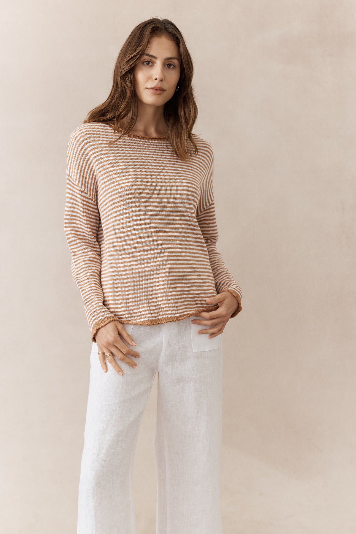 Stripe Spring Knit Top