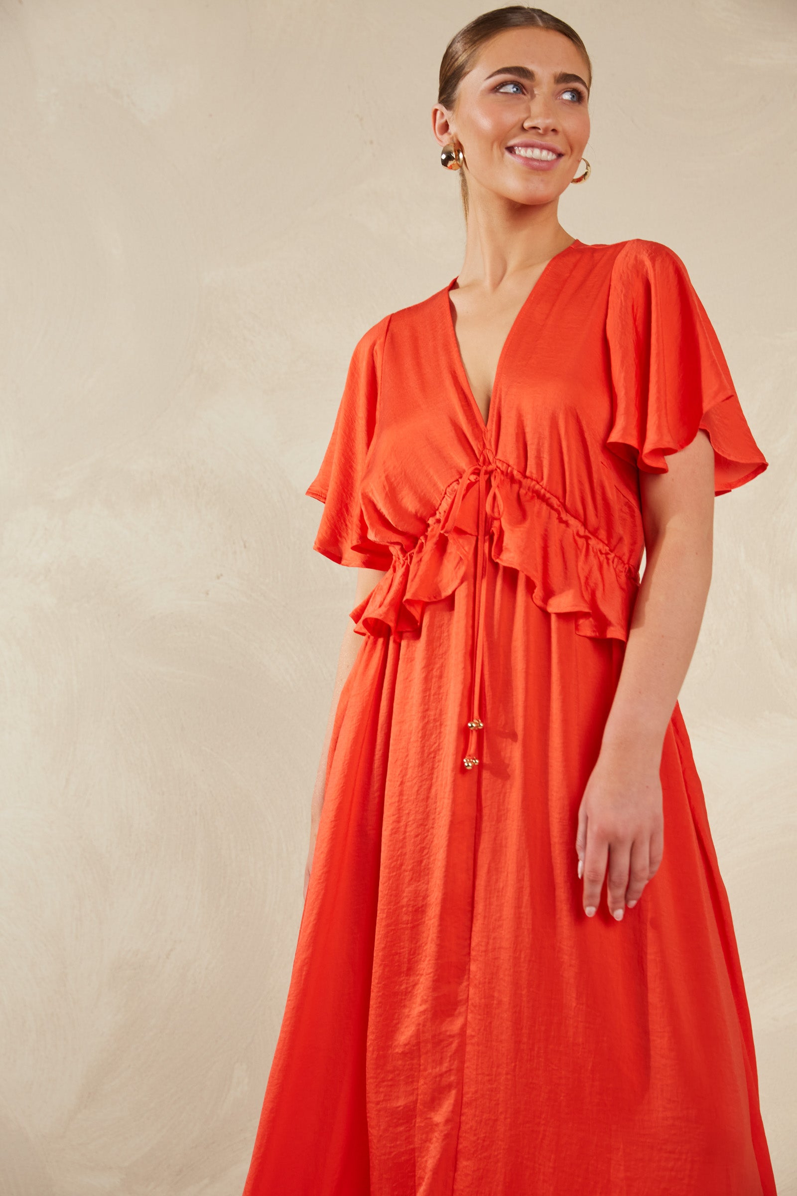 Portofino Frill Maxi Dress