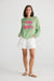 Off Duty Mint Green Lightweight Knit Top by Holiday Trading.