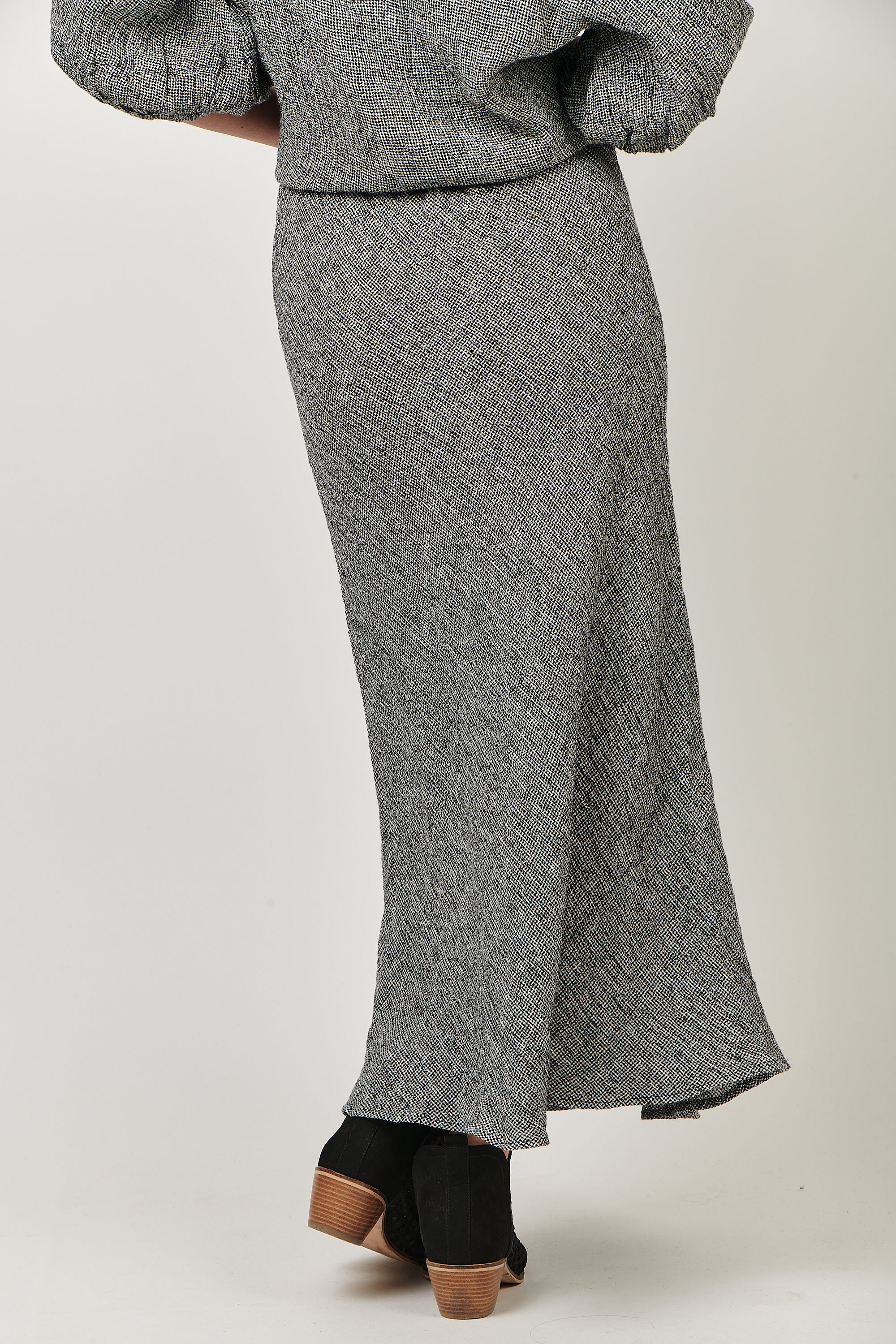 Linen A-line Maxi Skirt