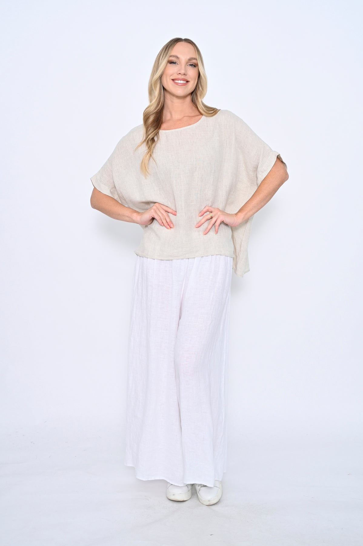 Loose Fit Linen Top