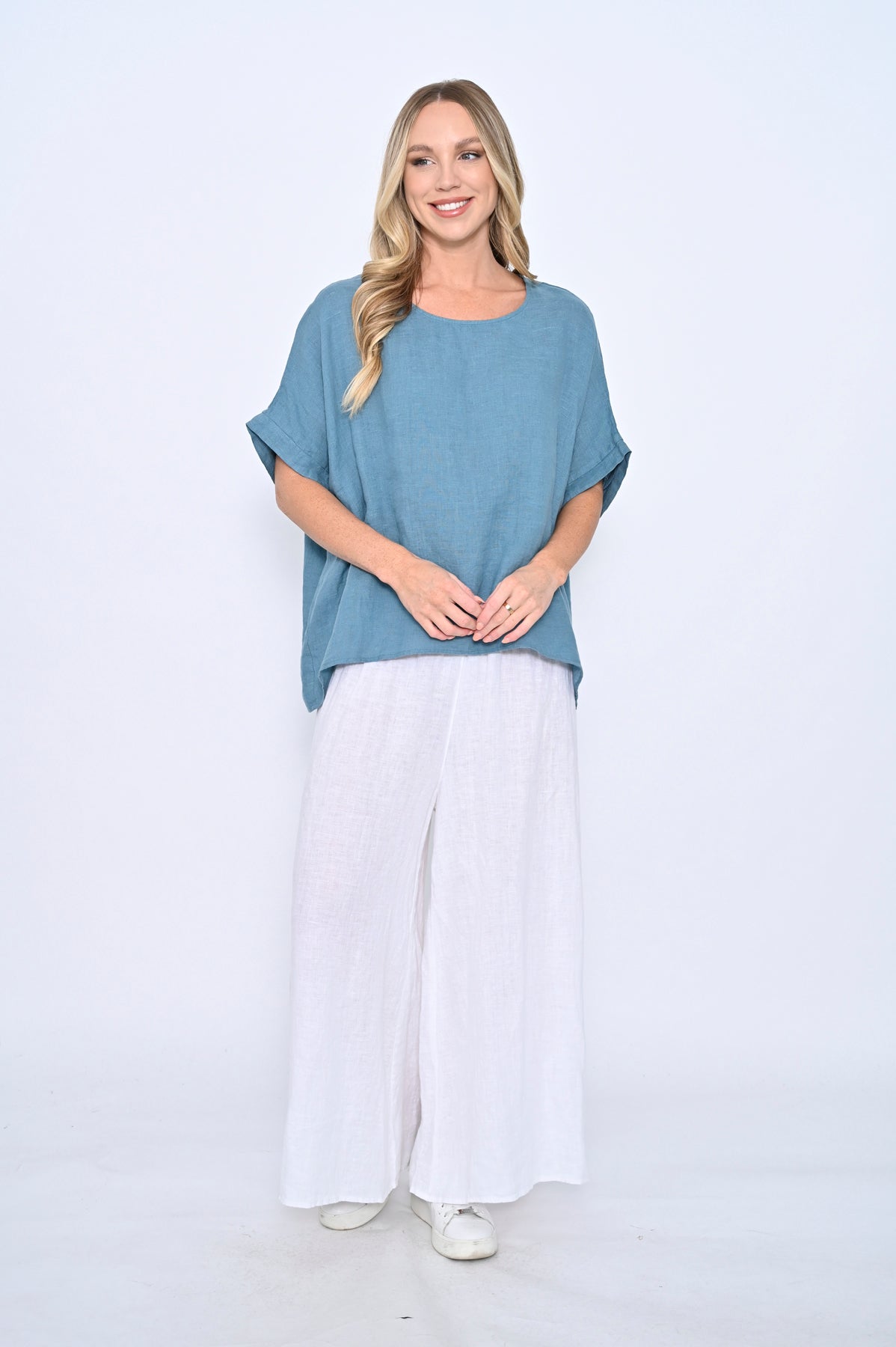 Loose Fit Linen Top