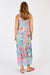 Rumi Dress is a V-Neck, Sleeveless Maxi Dress in Multi Colours wtih relaxed fit and finished above the ankles by LulaLife. 