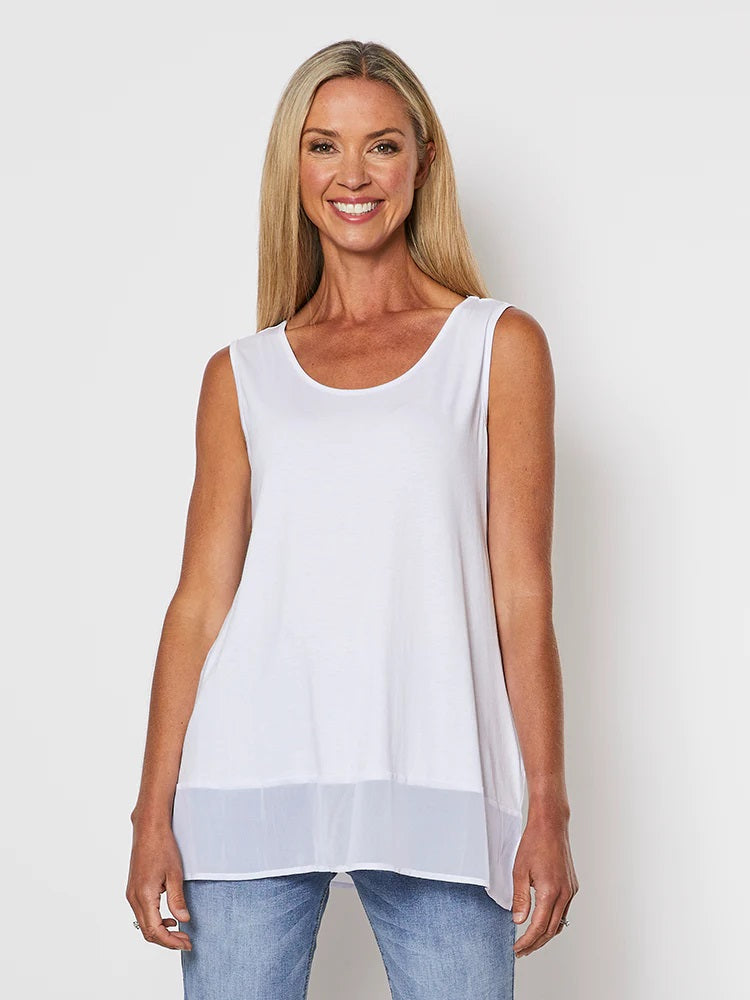 Reversible Georgette Hem Tank