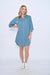 Roll Up Sleeve Linen Shirt Dress