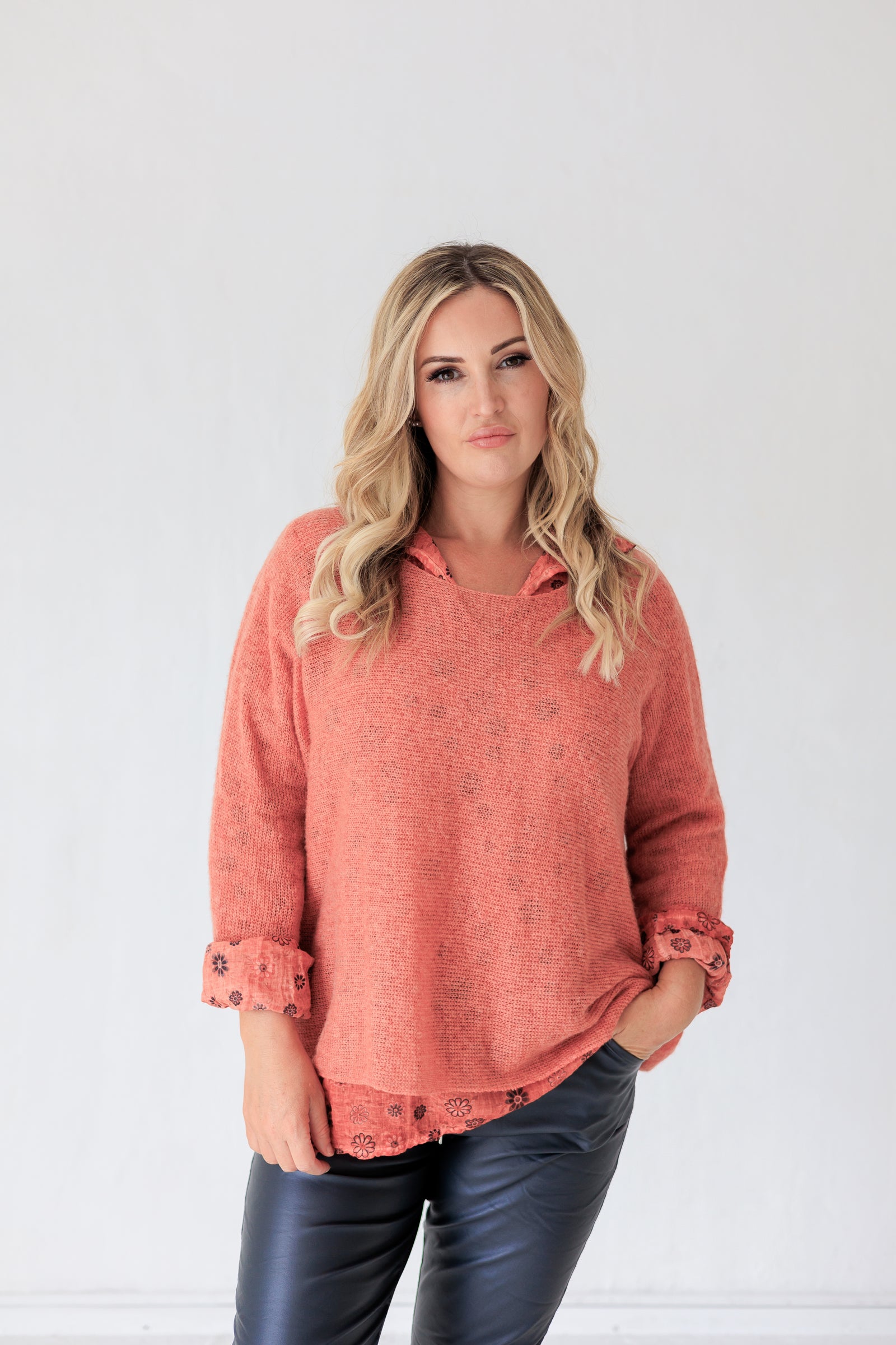 Floral 2in1 Shirt and Jumper