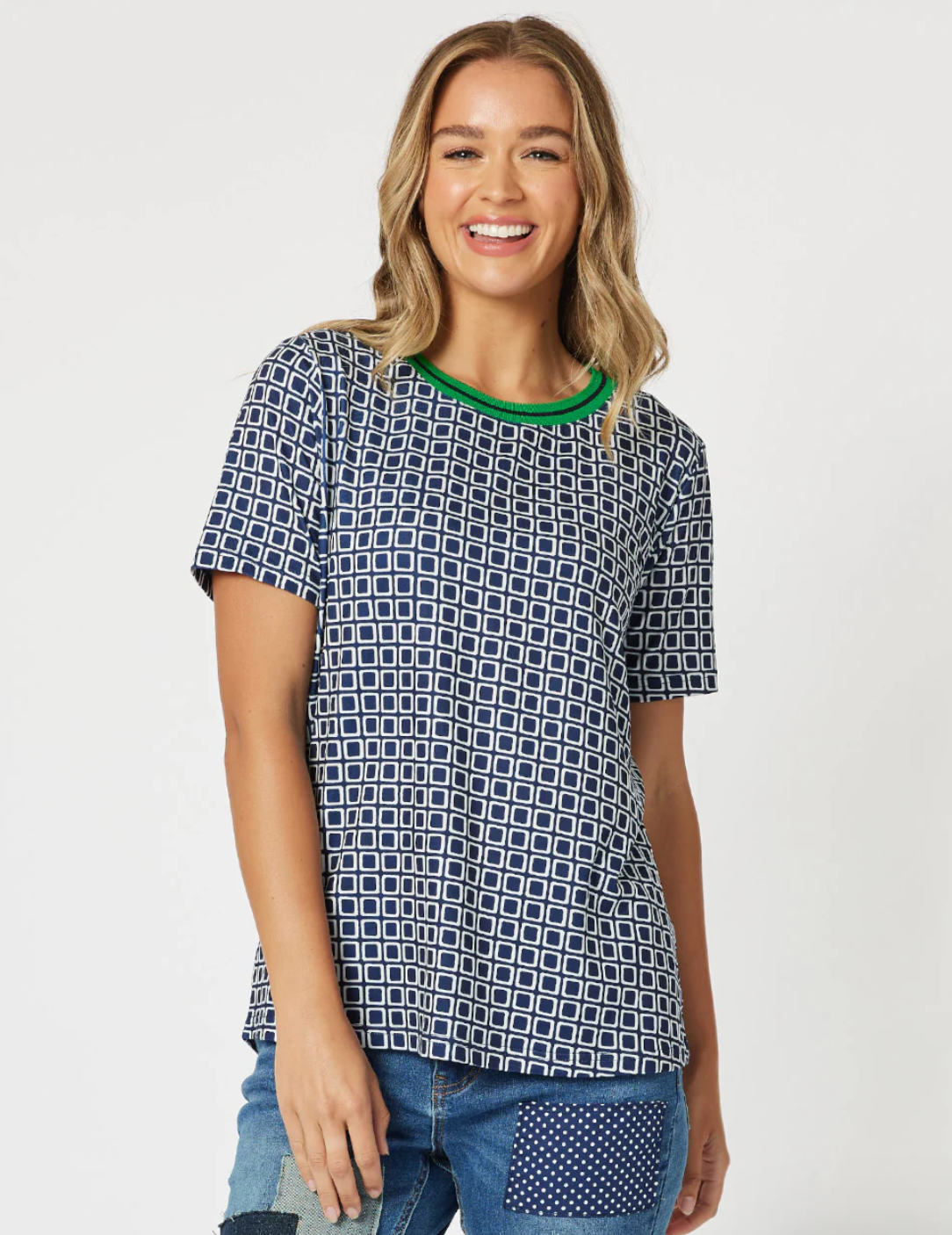 Sadie Square Short Sleeve Top