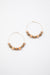 Shadow Stone Hoop Earrings