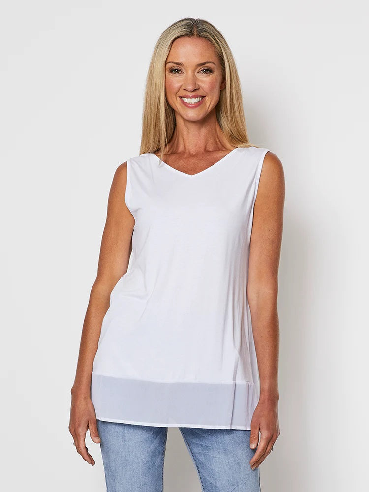 Reversible Georgette Hem Tank