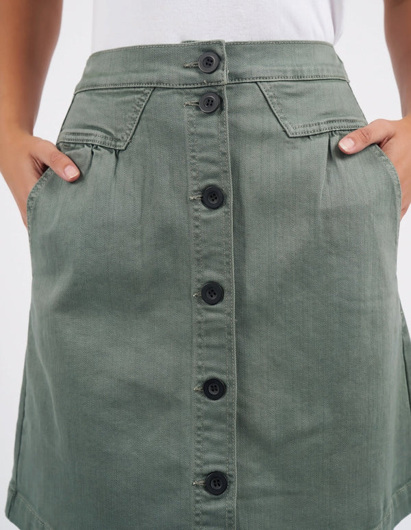 Khaki denim skirt australia hotsell