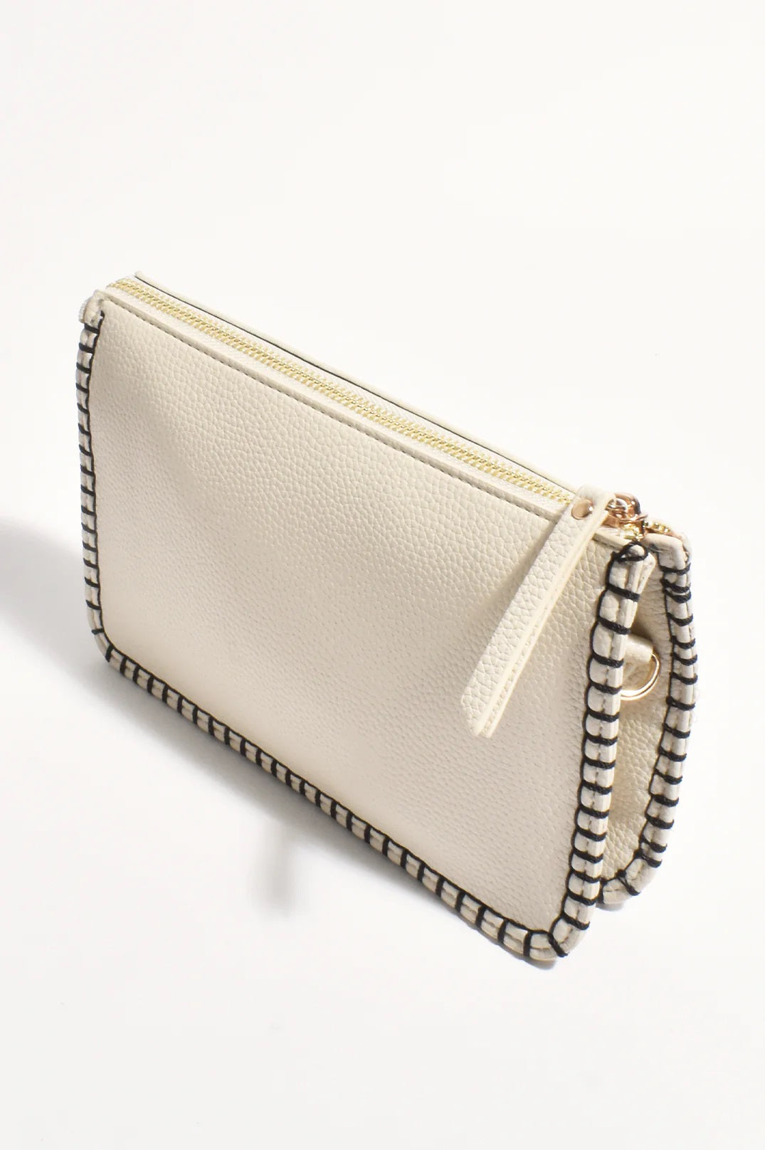 Bobbi Blanket Stitch Clutch