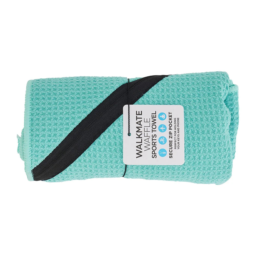 Waffle Sports Towel With Zip