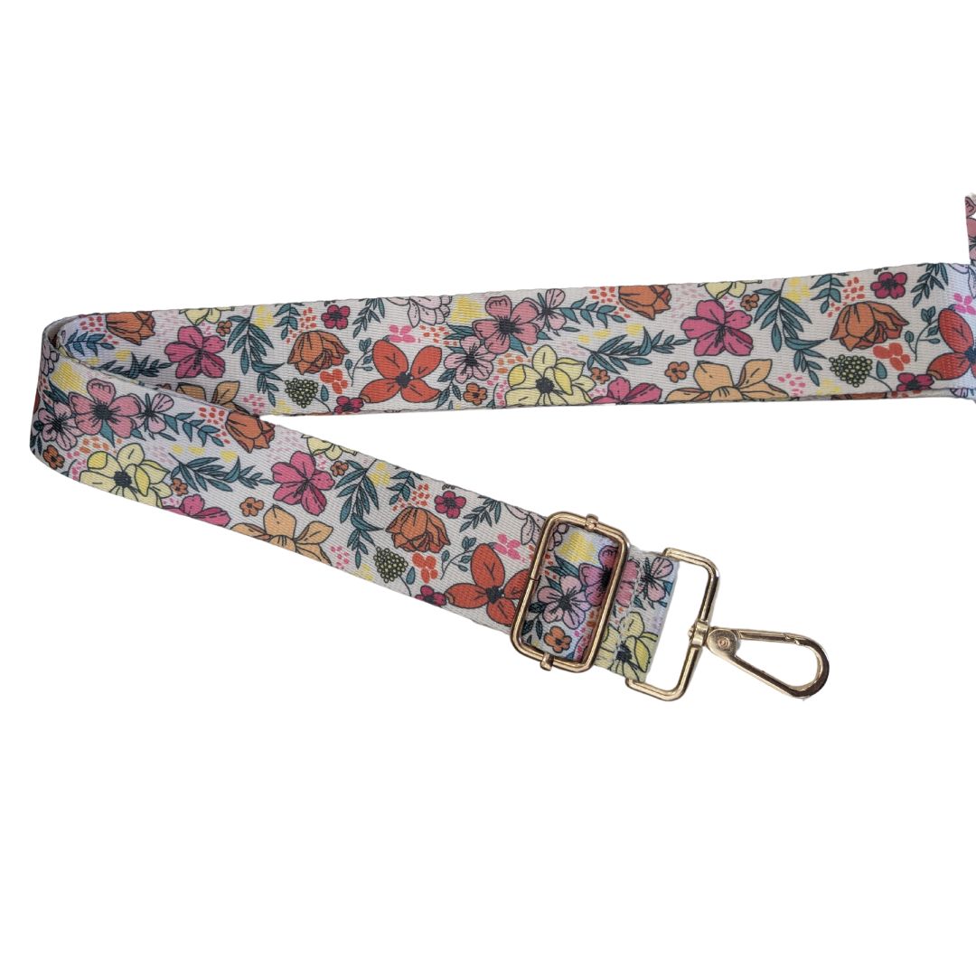 Bright Floral Bag Strap