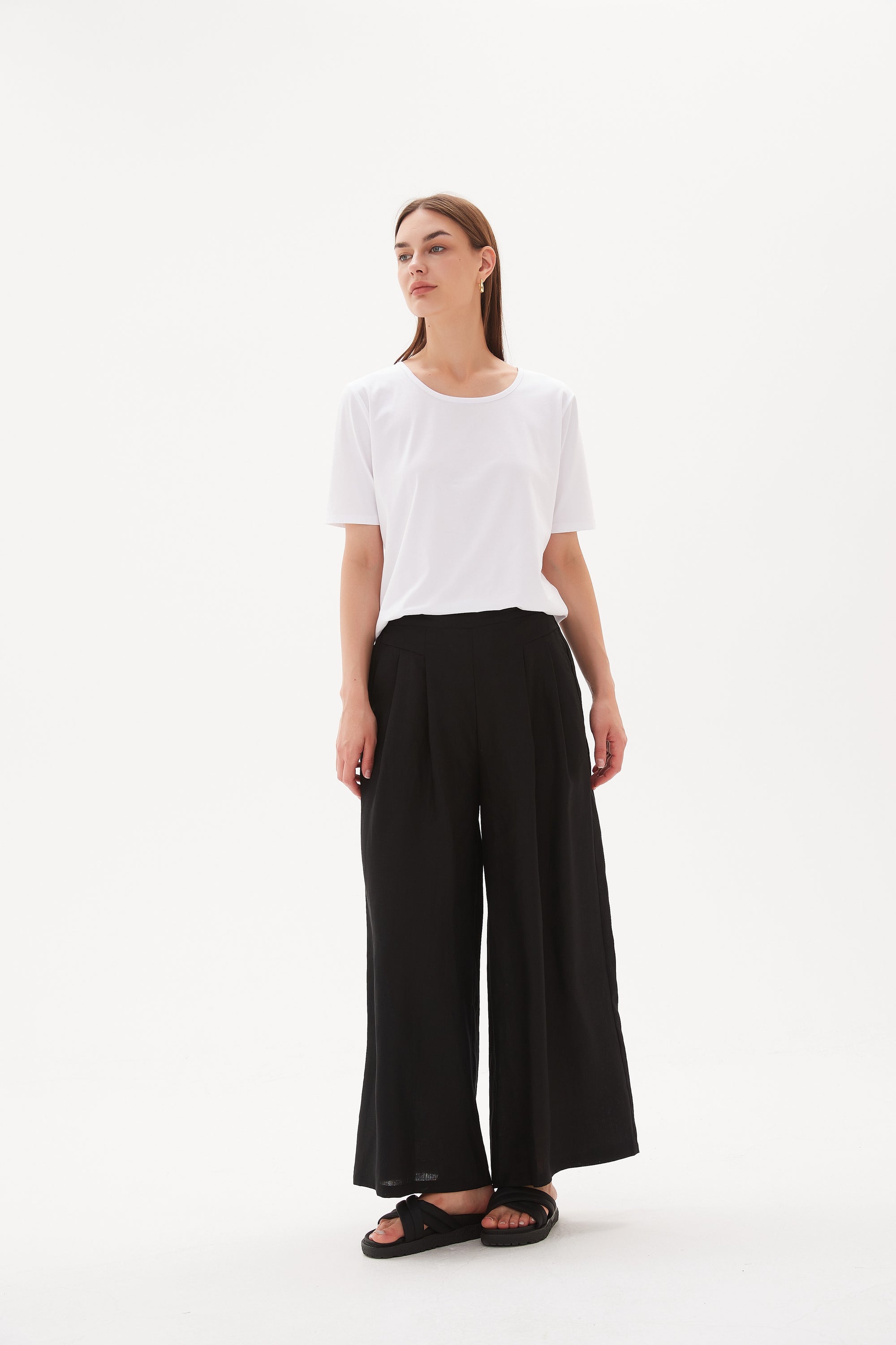 Palazzo Pant Elastic Back