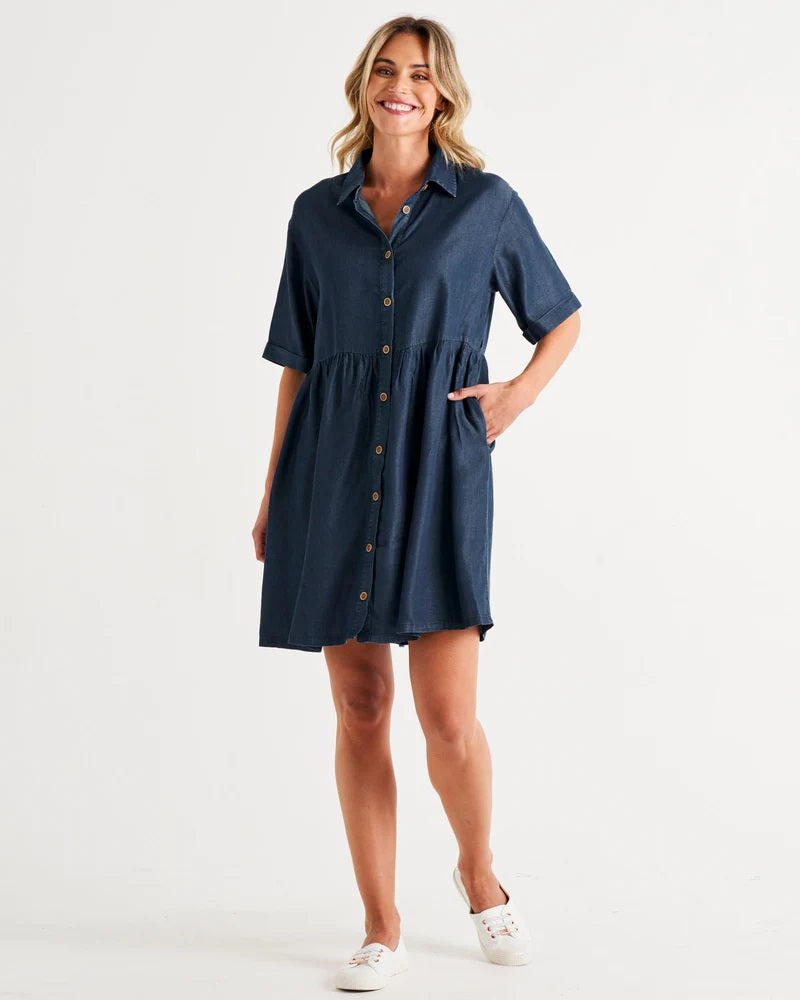 Miley Lyocell Shirt Dress