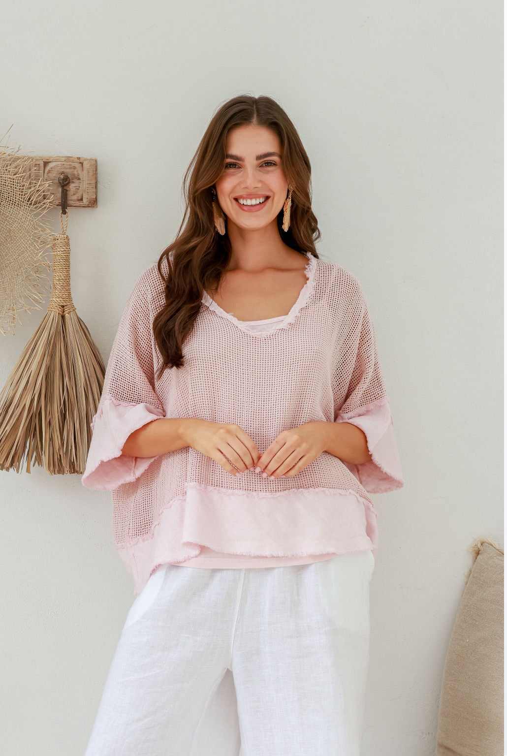 Carina Linen Top