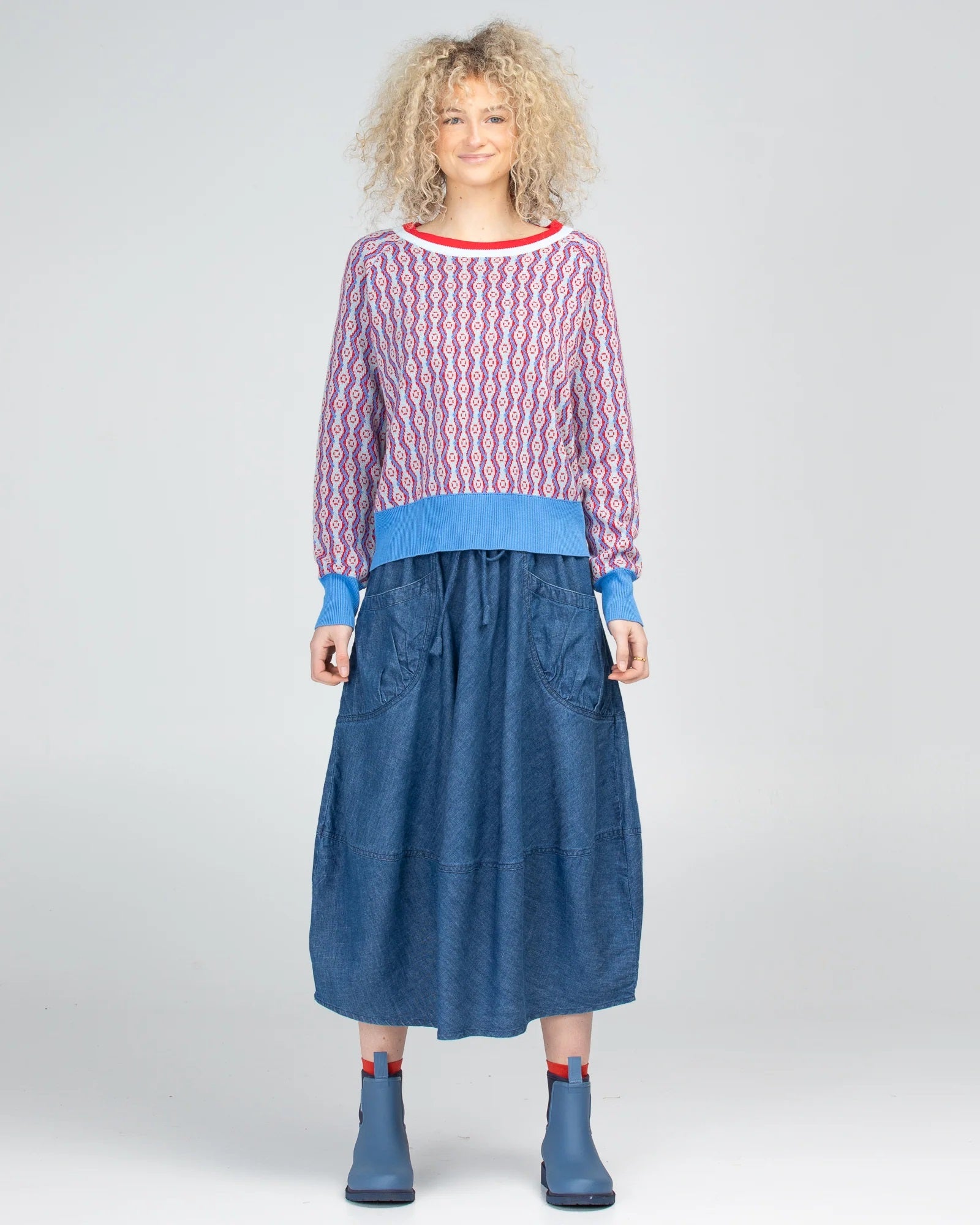 Guru Skirt – Mid Wash Denim