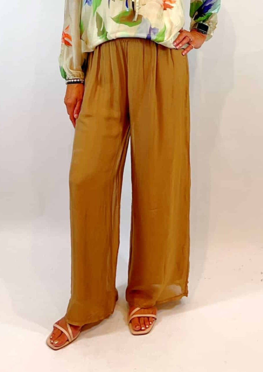 Silk Blend Pants