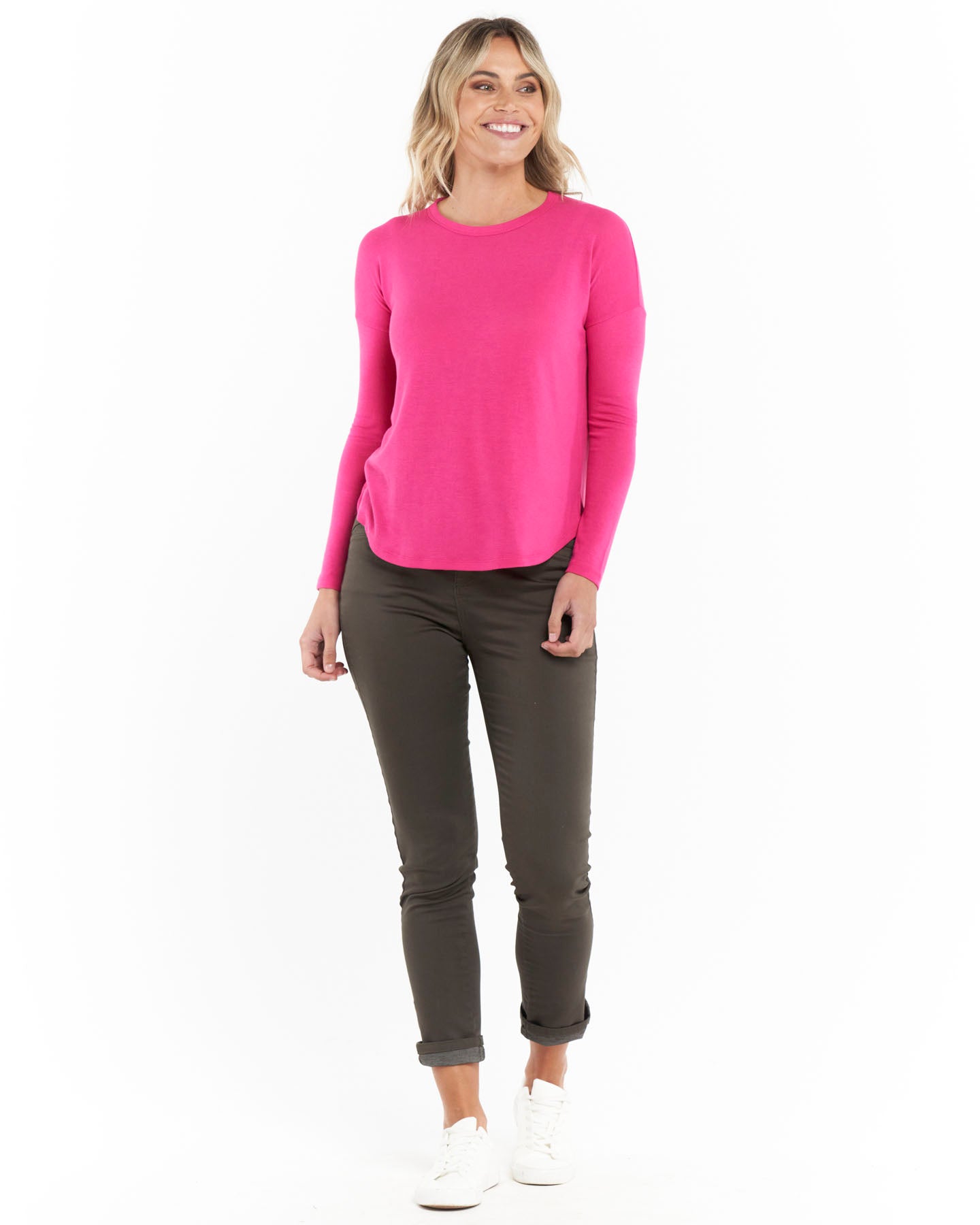 Polly Texture Long Sleeve Tee