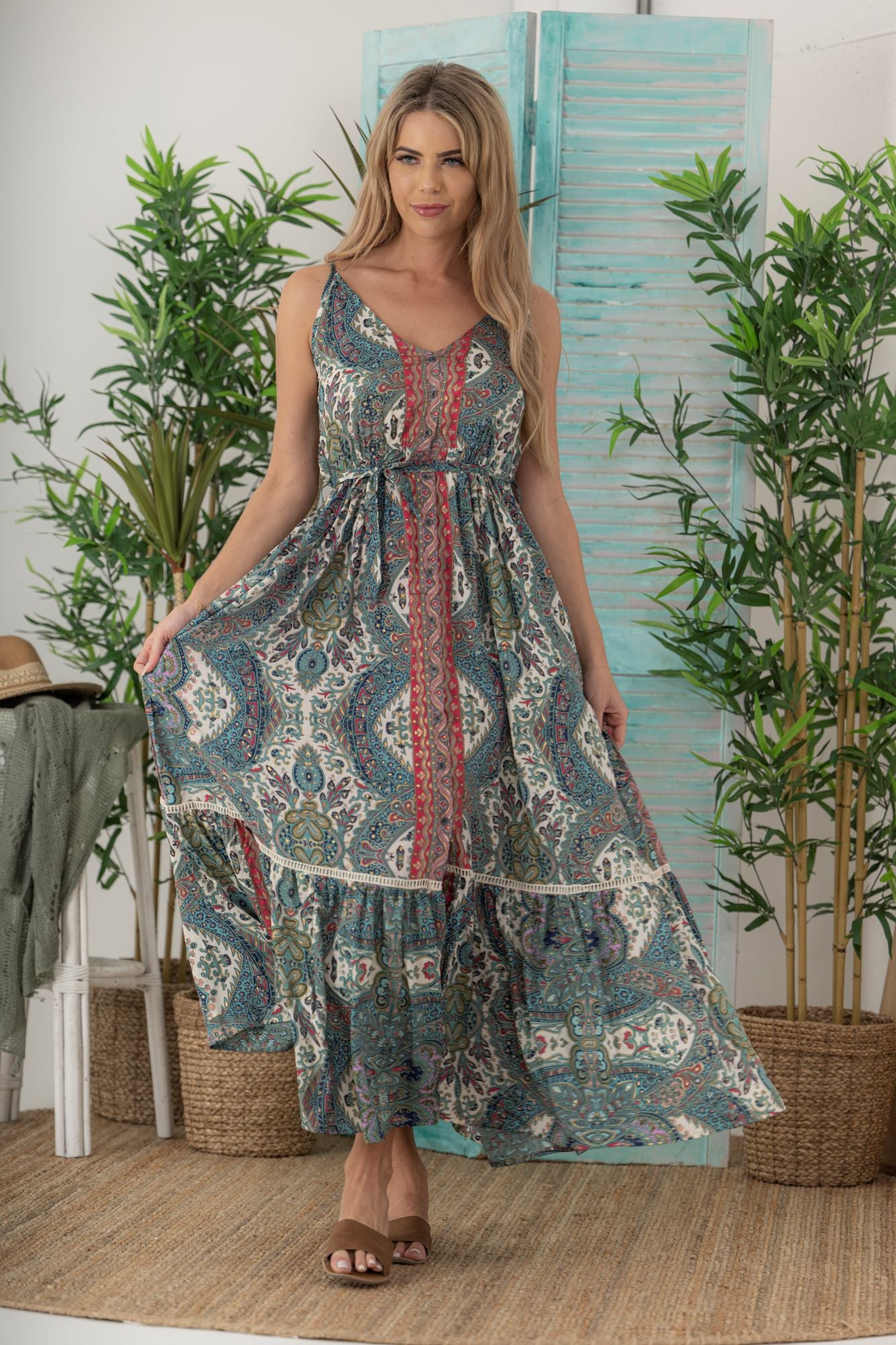 Calypso Maxi Pocket Dress