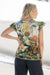 Women's cotton cap sleeve top with straight hem and flower print Destiny Sarah Top by Cienna.