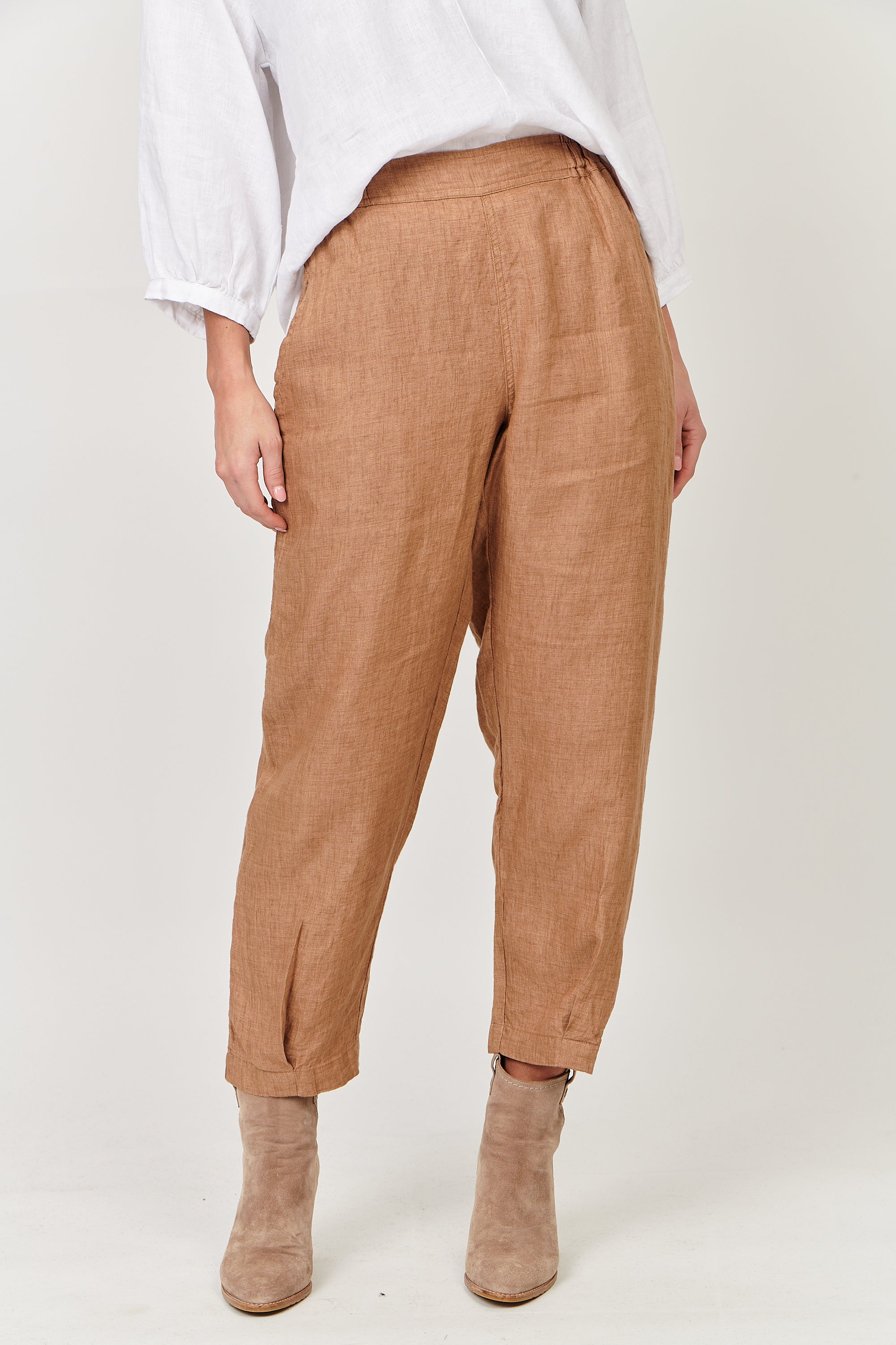 Linen Crop Trousers