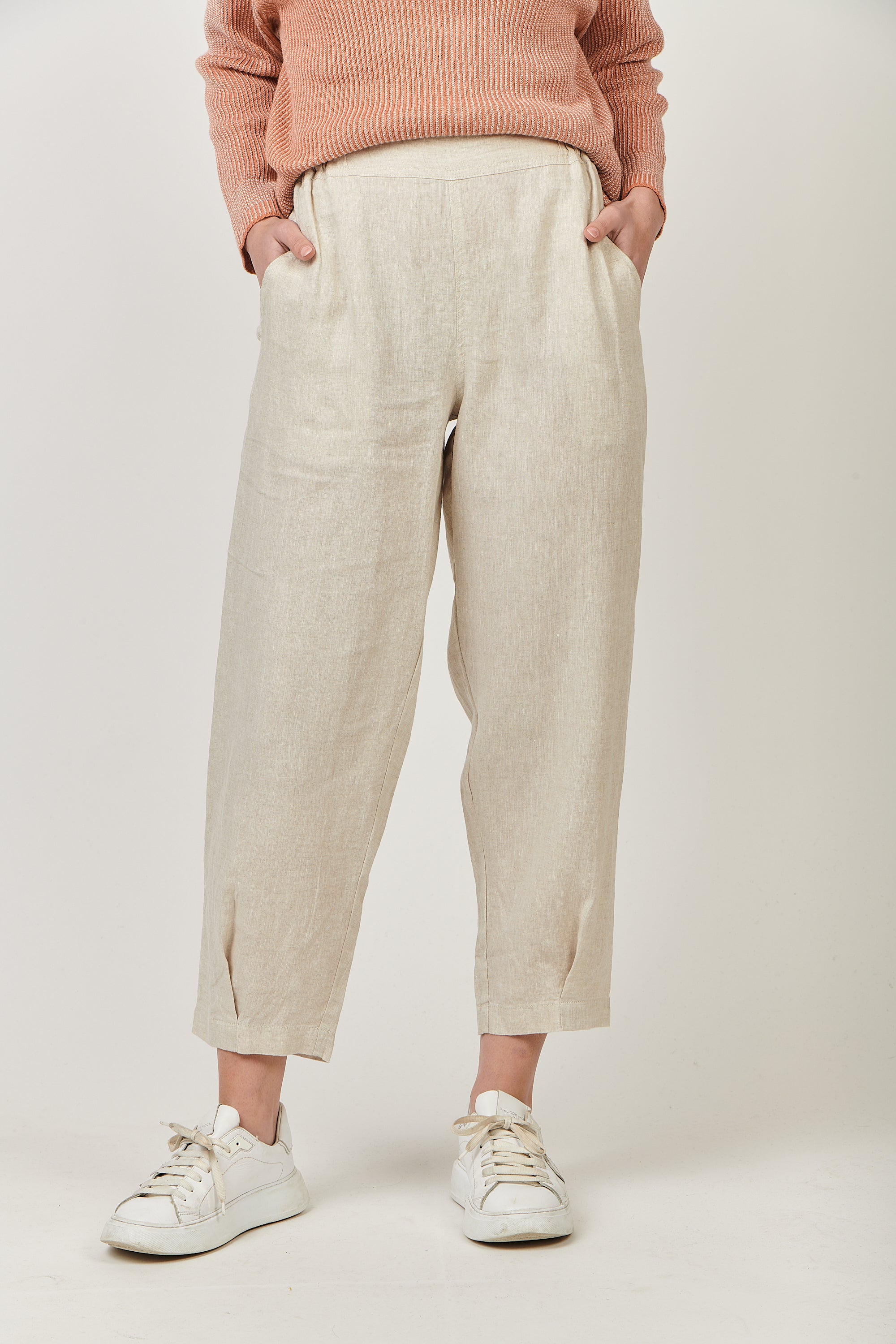 Linen Crop Trousers