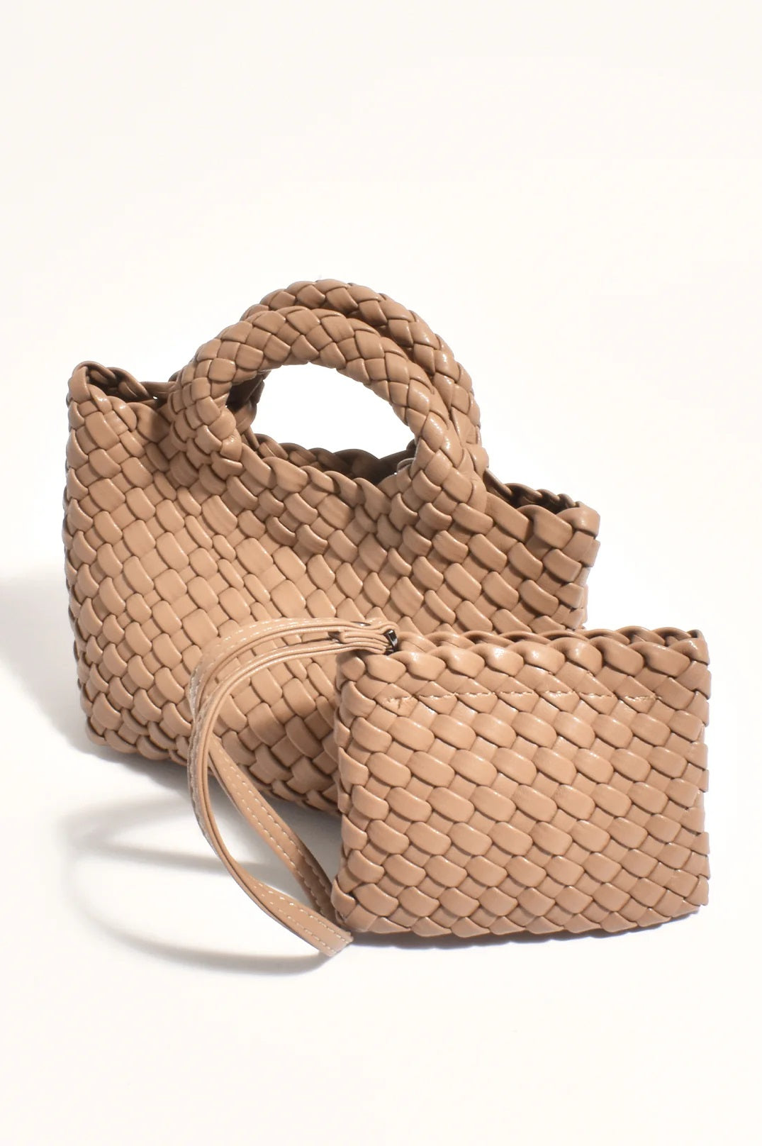 Gabi Woven Mini Bag & Pouch