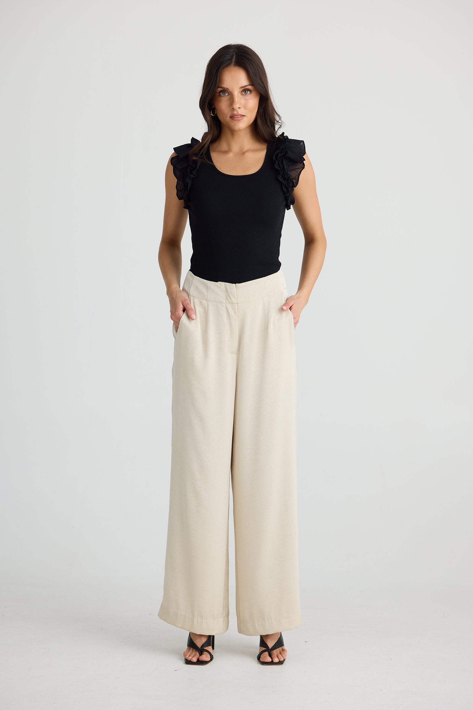 Dana Pant – Crinkle Satin