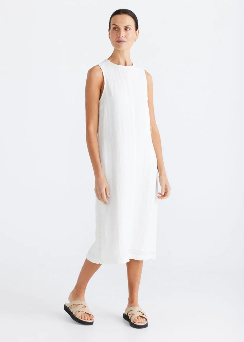 Darla Sleeveless Linen Dress