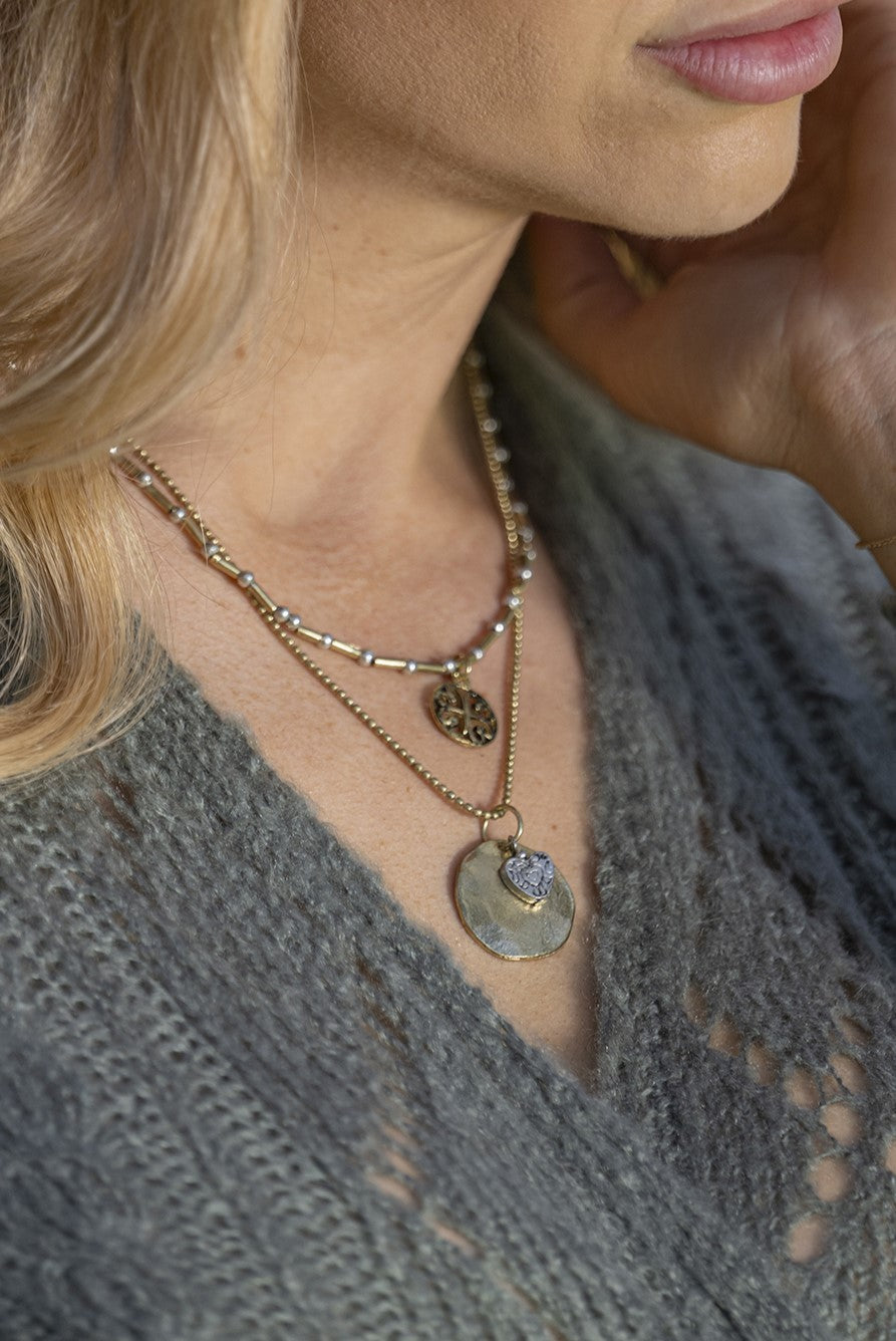 Gold Mandala Necklace