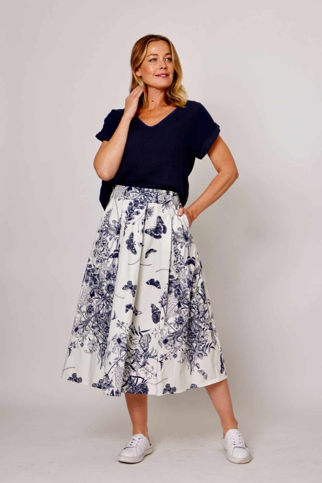 Butterfly Pleated Skirt