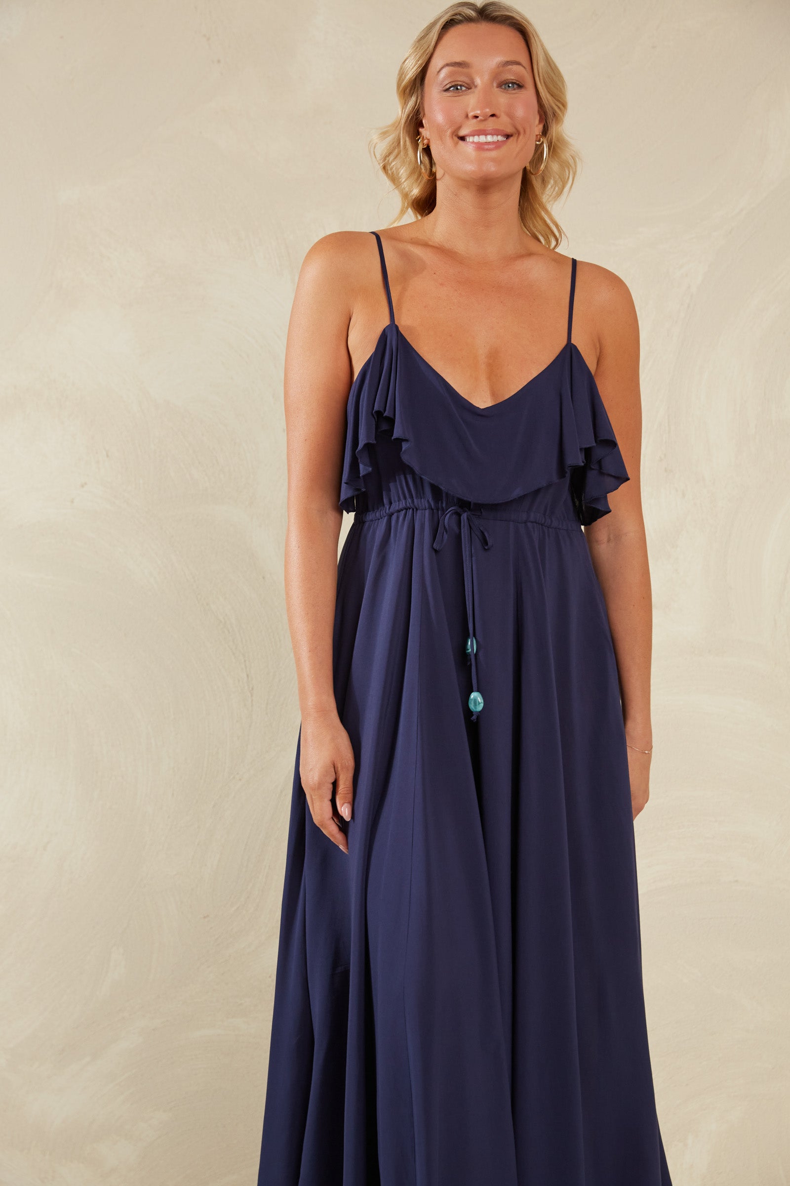 Lipari Frill Maxi Dress