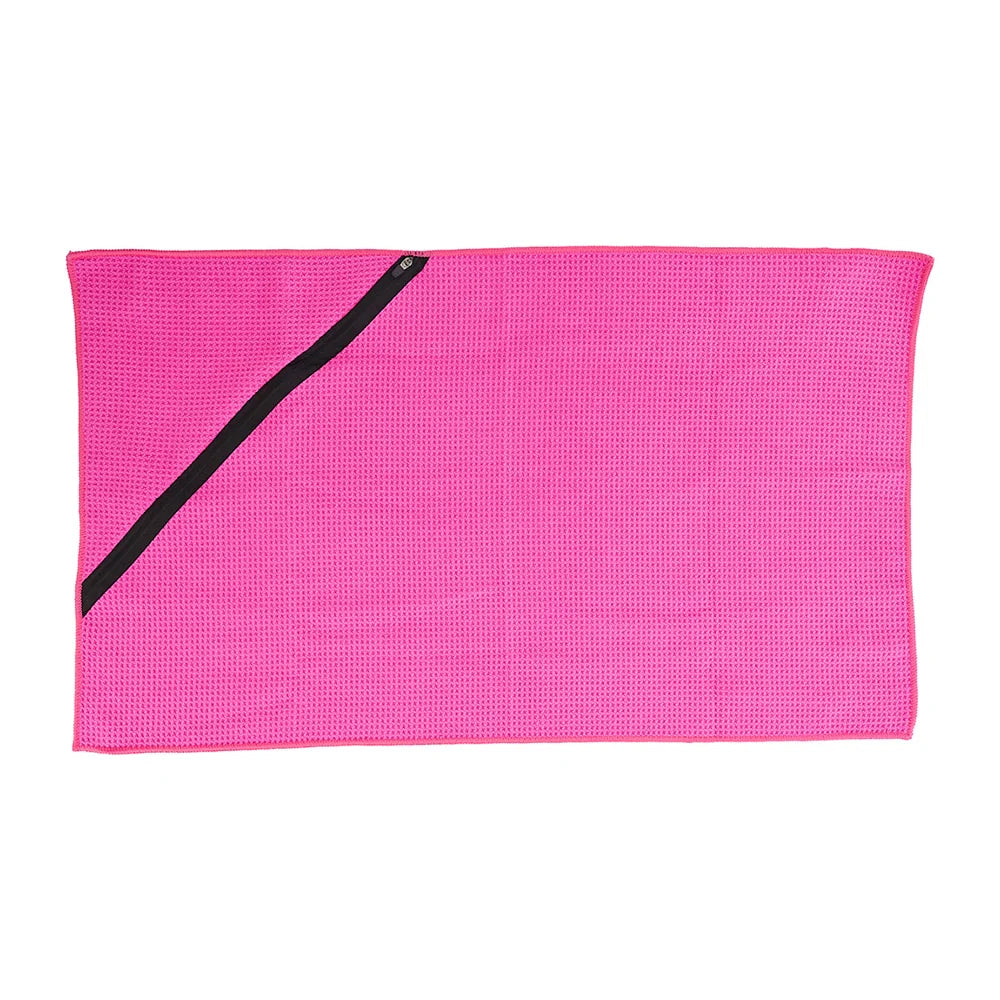 Waffle Sports Towel With Zip