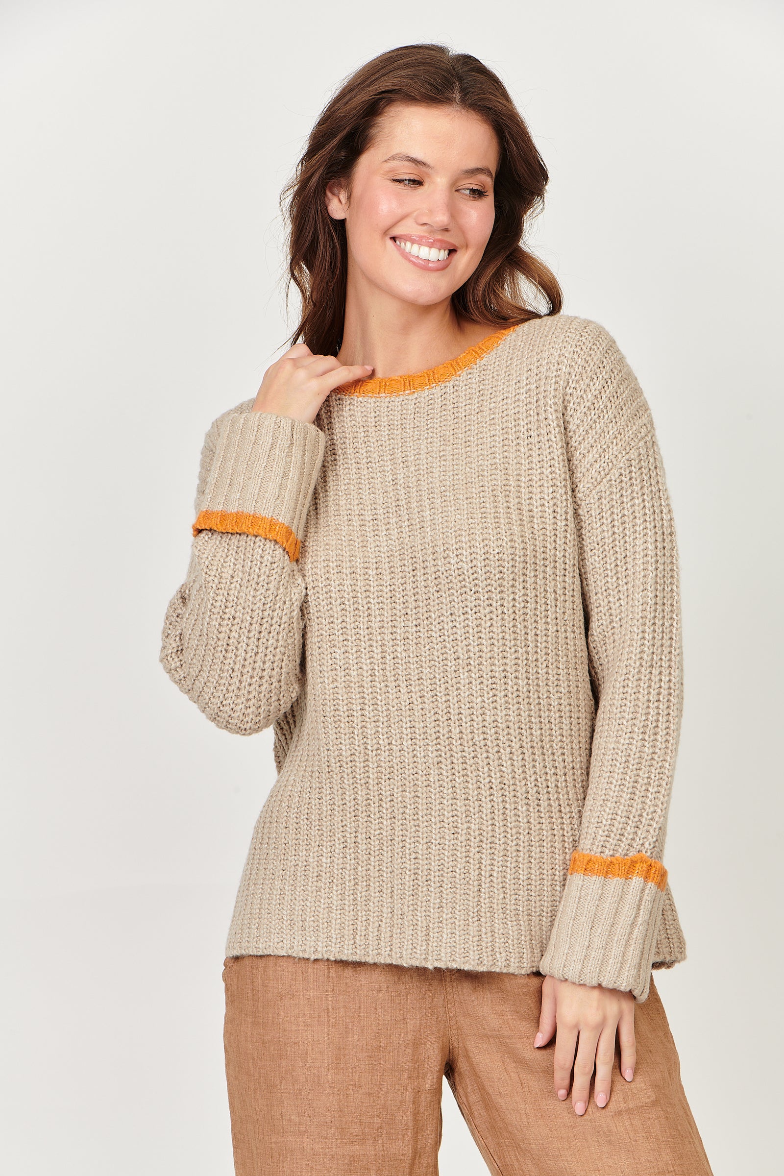 Soft Contrasting Jumper