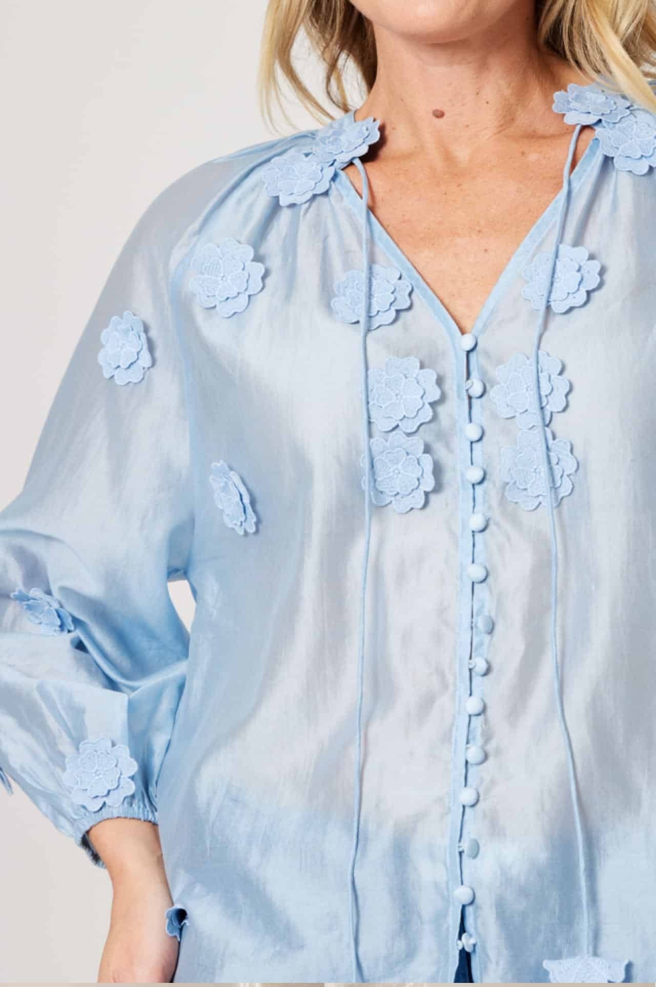 Floral Applique Shirt